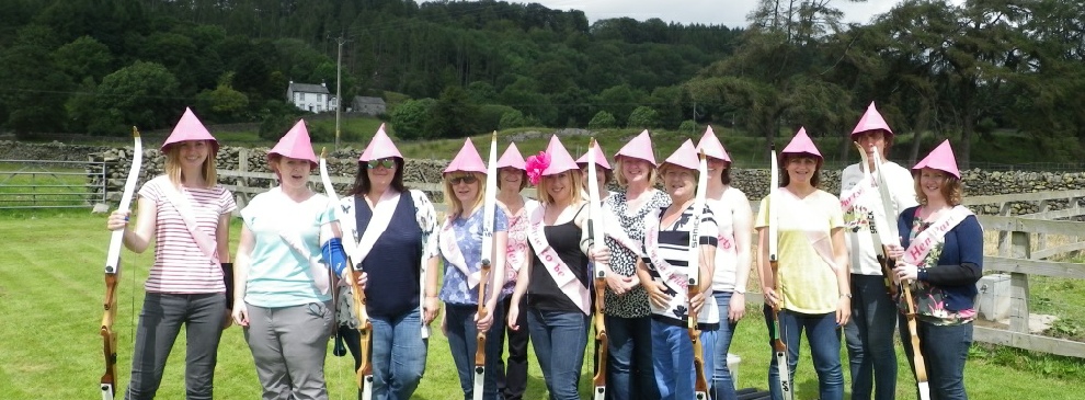 Archery is a great Lake District activity for hen parties with a range of ladies in them.